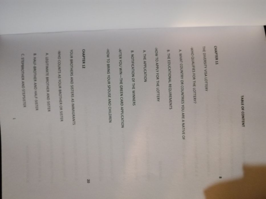 Carte Immigrating to U. S. A.