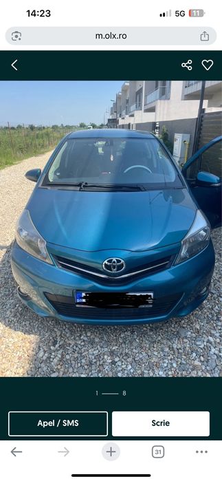 Vând toyota yaris din 2011 keylessgo maşina este impecabilă 300000km