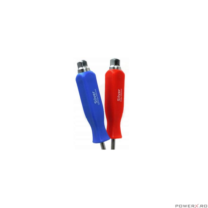 Set 12 surubelnite, cu varf magnetic, cap metalic hexagonal la maner,