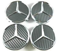Set 4 capace janta Mercedes Benz 75 mm /Carbon Fibre