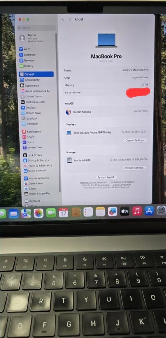 Apple MacBook Pro 16 инча M1 Max 32GB RAM 1TB SSD Space Gray