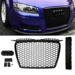 Grila Centrala Audi A3 8P RS Style Fagure Negru Lucios 2004 - 2007