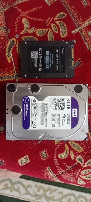 Жёсткий диск hard disk 3 tb ssd 120 gb