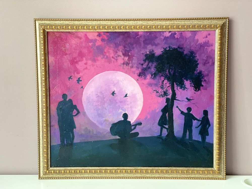 Картина «Философская ночь» Масло, холст Размер 50х60см Цена 25тыс