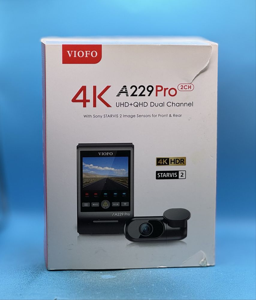 НОВО!!! DVR камера за кола Viofo A229 Pro 2CH, 4K, 2.4", GPS, Wi-Fi