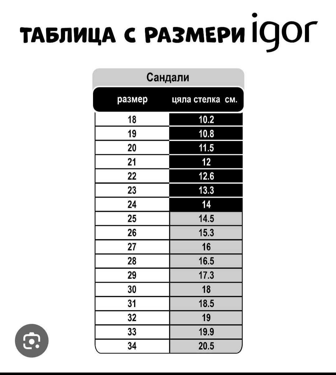 Нови сандали Igor 29 номер