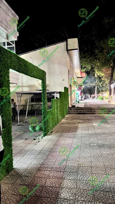 Yashil zabor / Искусственный кусты / Green Wall dekorativ setka