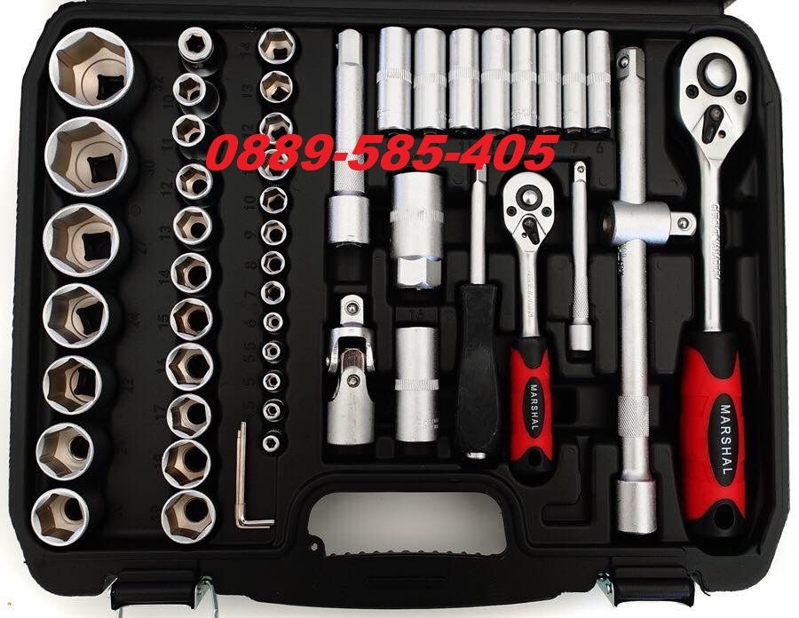 Качествено РУСКО гедоре от 108 части на марката Marshal в куфар