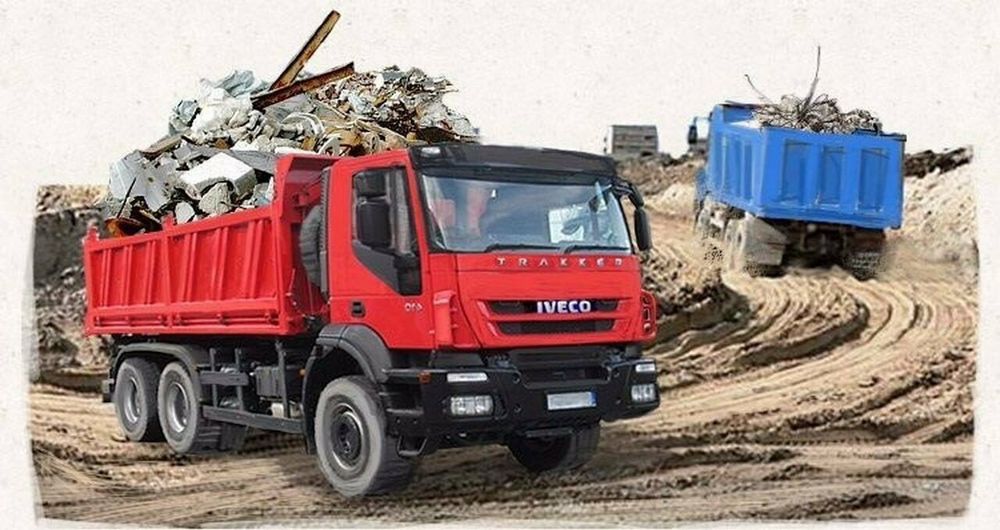 Снос землянок вывоз мусора погрузчик