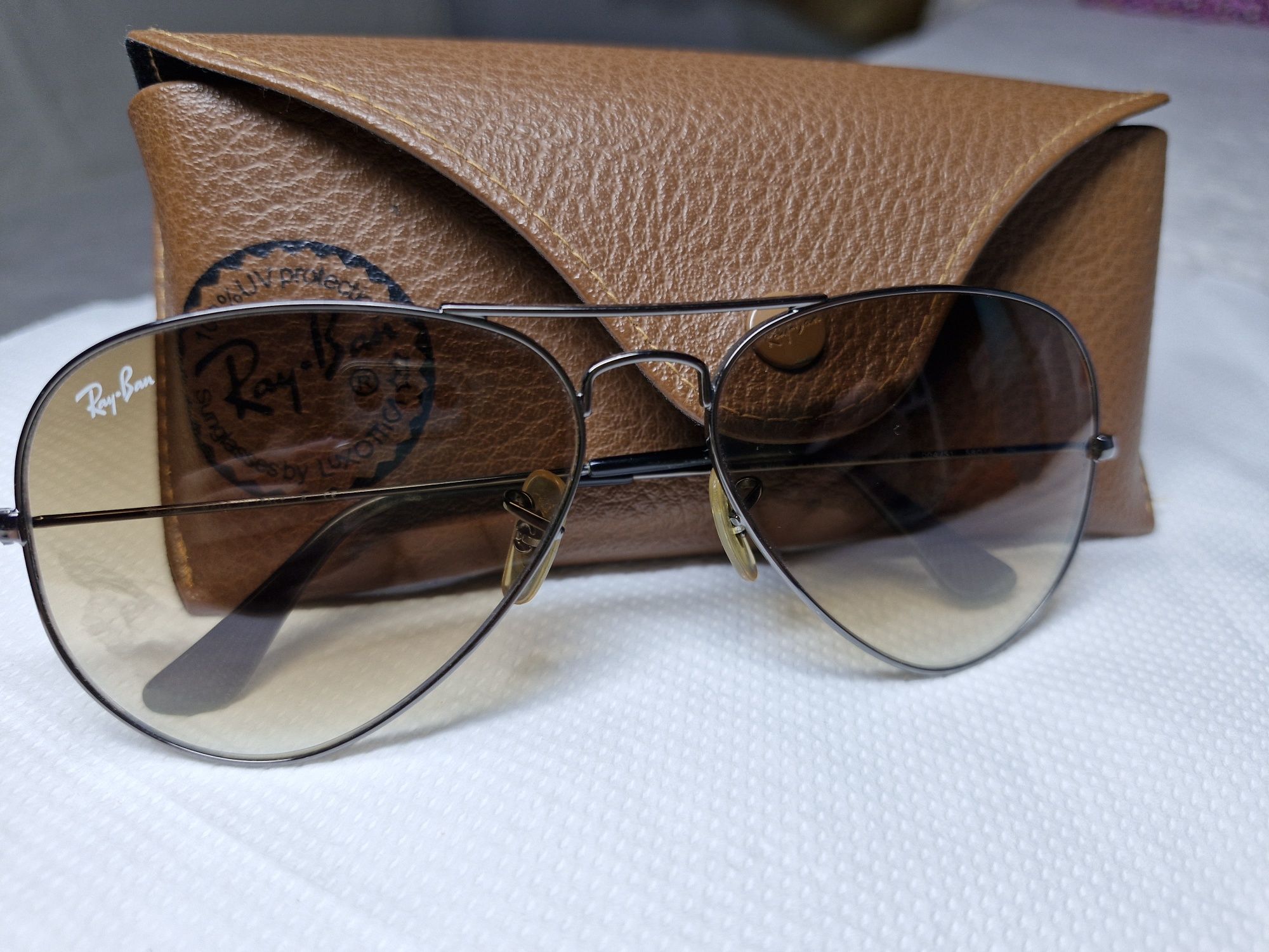 Ochelari de soare Unisex ,Rayban, model Aviator Large metal