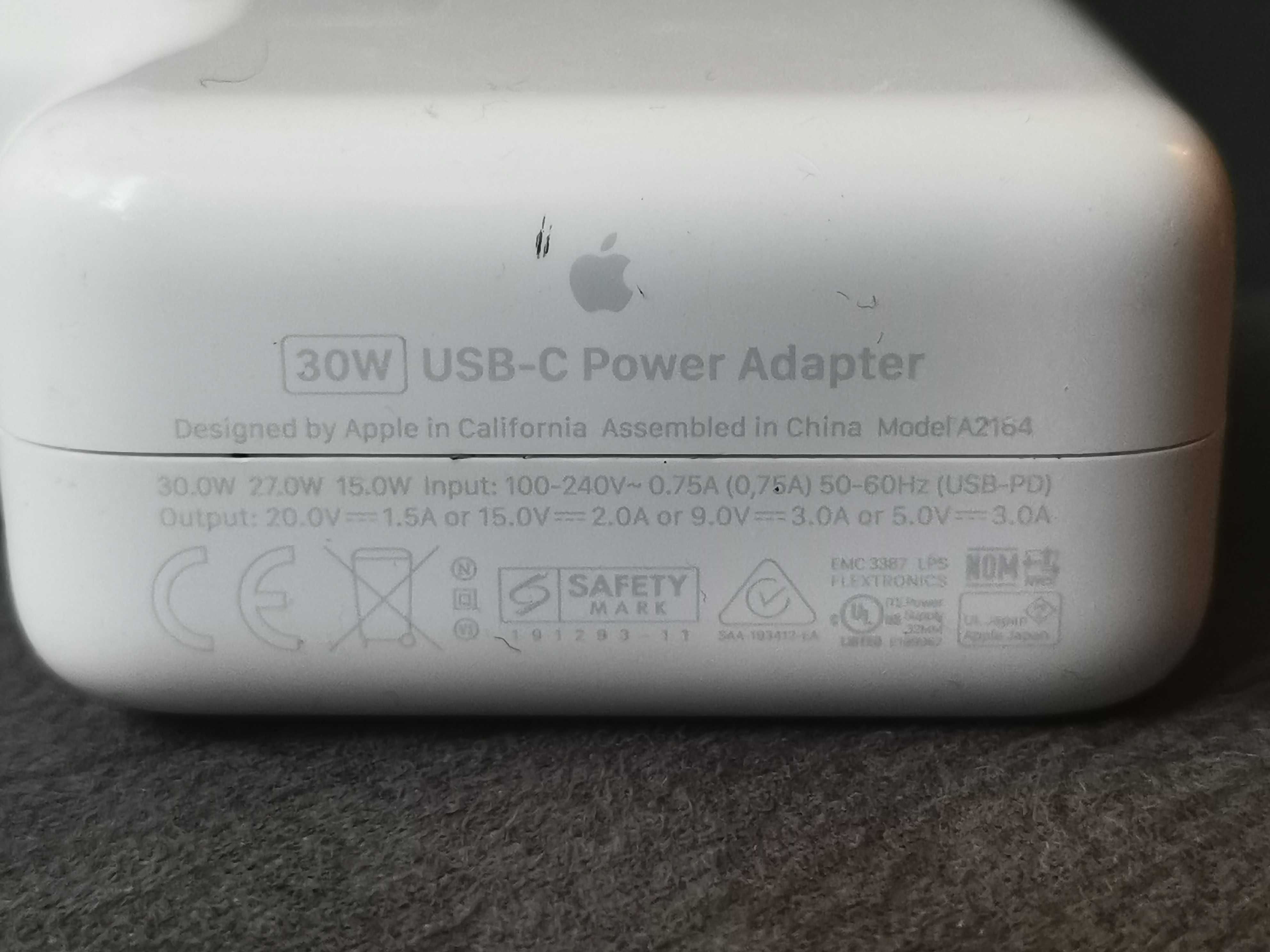 Incarcator Apple USB-C Power Adapter - 30W, Fast Charge, Alb