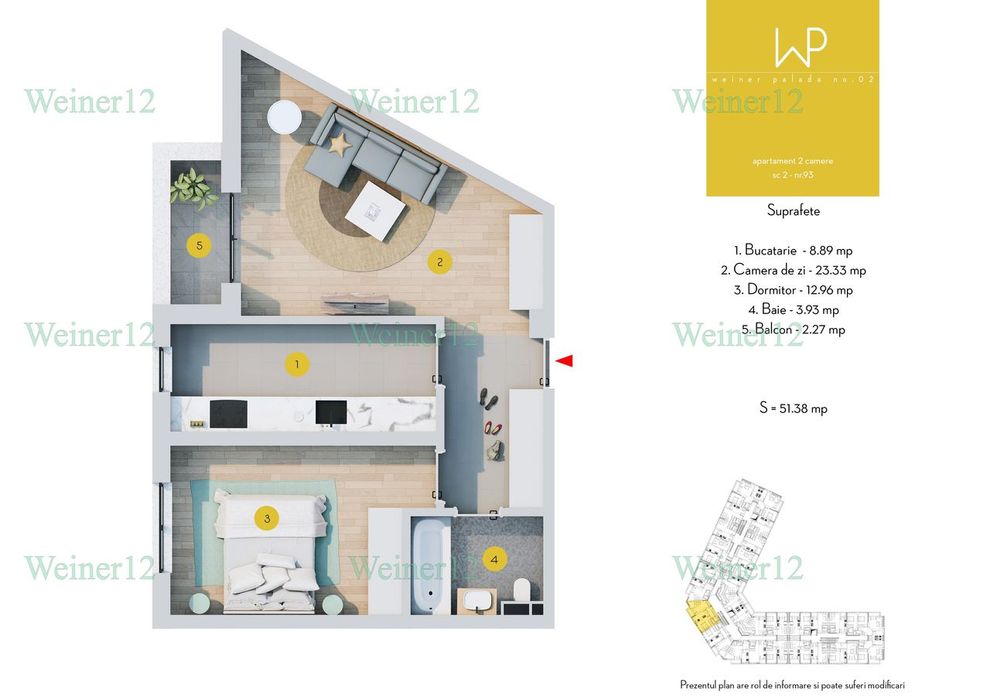 Apartament 2 Camere Decomandat Direct Dezvoltator Vest Group