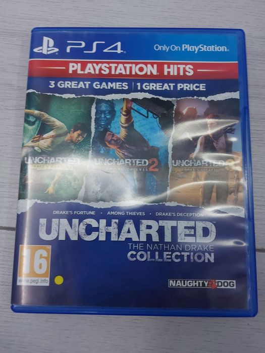 Uncharted 3 games in 1 disk.