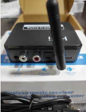 Bluetooth RCA приемник 5.1 AptX HD 3,5 мм жак Aux безжичен адаптер