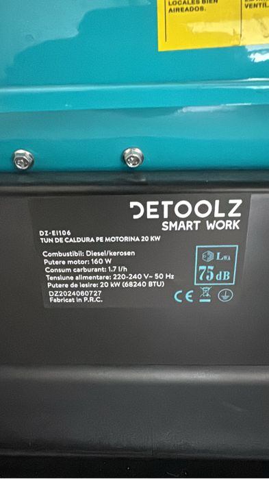 Vand tun caldura pe motorina DETOOLZ