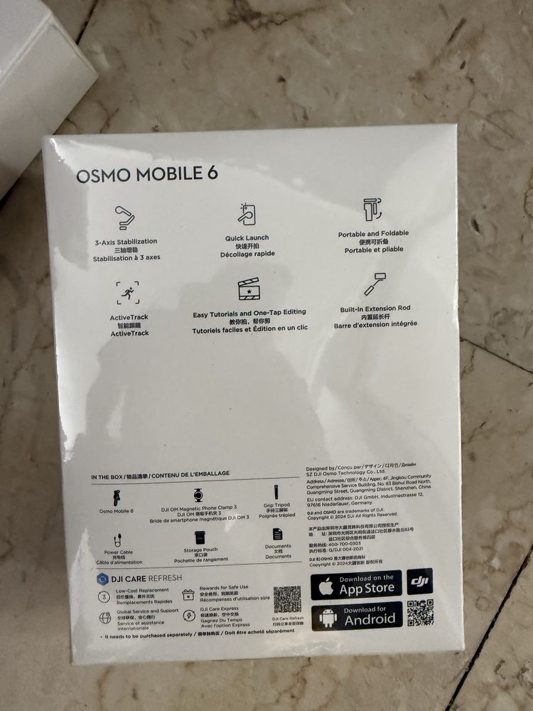 Stabilizator dji osmo mobile 6 cu extensie nou sigilat original