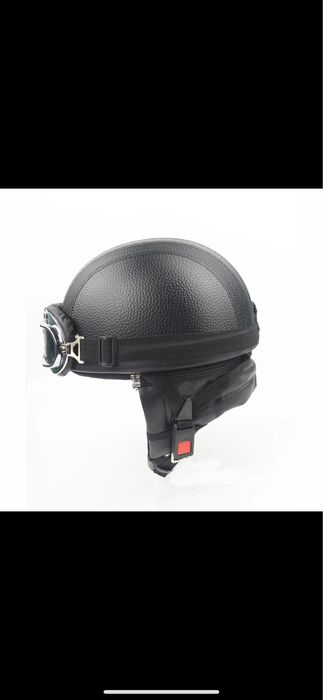 Casca moto braincap nazy chopper retro cu ochelari atv scuter
