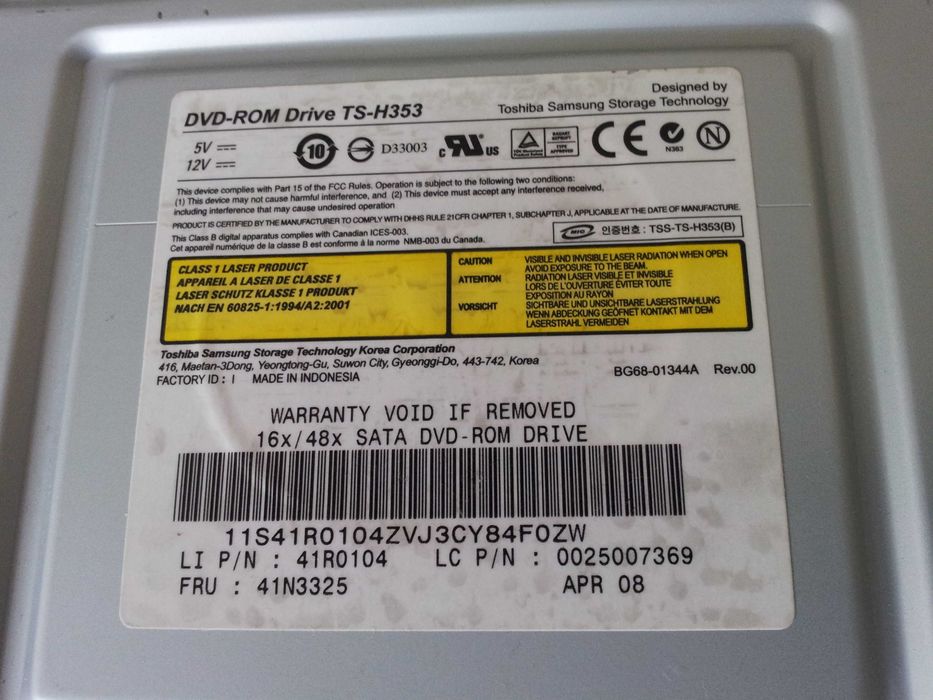 DVD- CD  intern PC, LAPTOP reader writer IDE SATA (+/- ) R/ RW