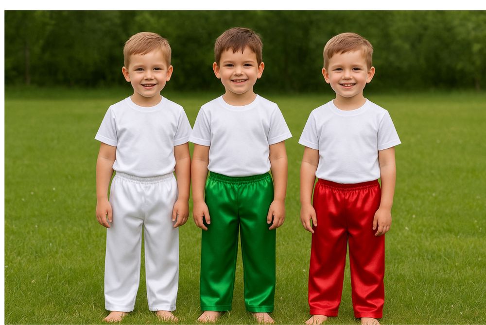 Българското знаме трикольор пола панталон диадема кърпи