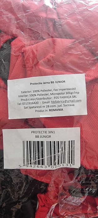 Marsupiu ergonomic Isara The One model Playing Mermaid+Protectie iarna