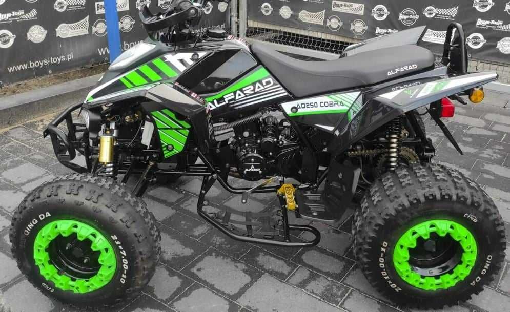 Atv 250cmc Quad Alfarad Cobra 250cc Injectie Roti 10'' 4 Timpi