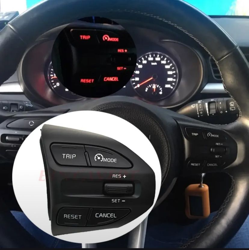 Мультируль кнопки руля Киа Рио X-Line. Bluetooth круиз-контроль
