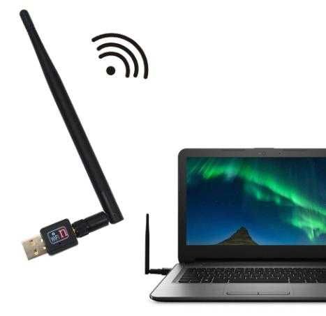 USB 802.B/G/N WiFi Адаптер 5dB Антена 150Mbps Безжична Свързаност