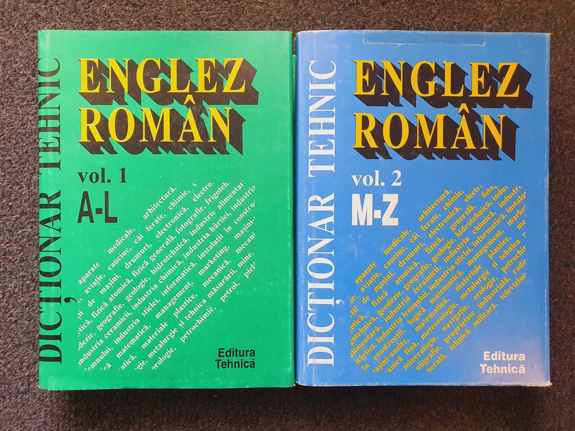 DICTIONAR TEHNIC ENGLEZ-ROMAN (2 volume editie 1994)