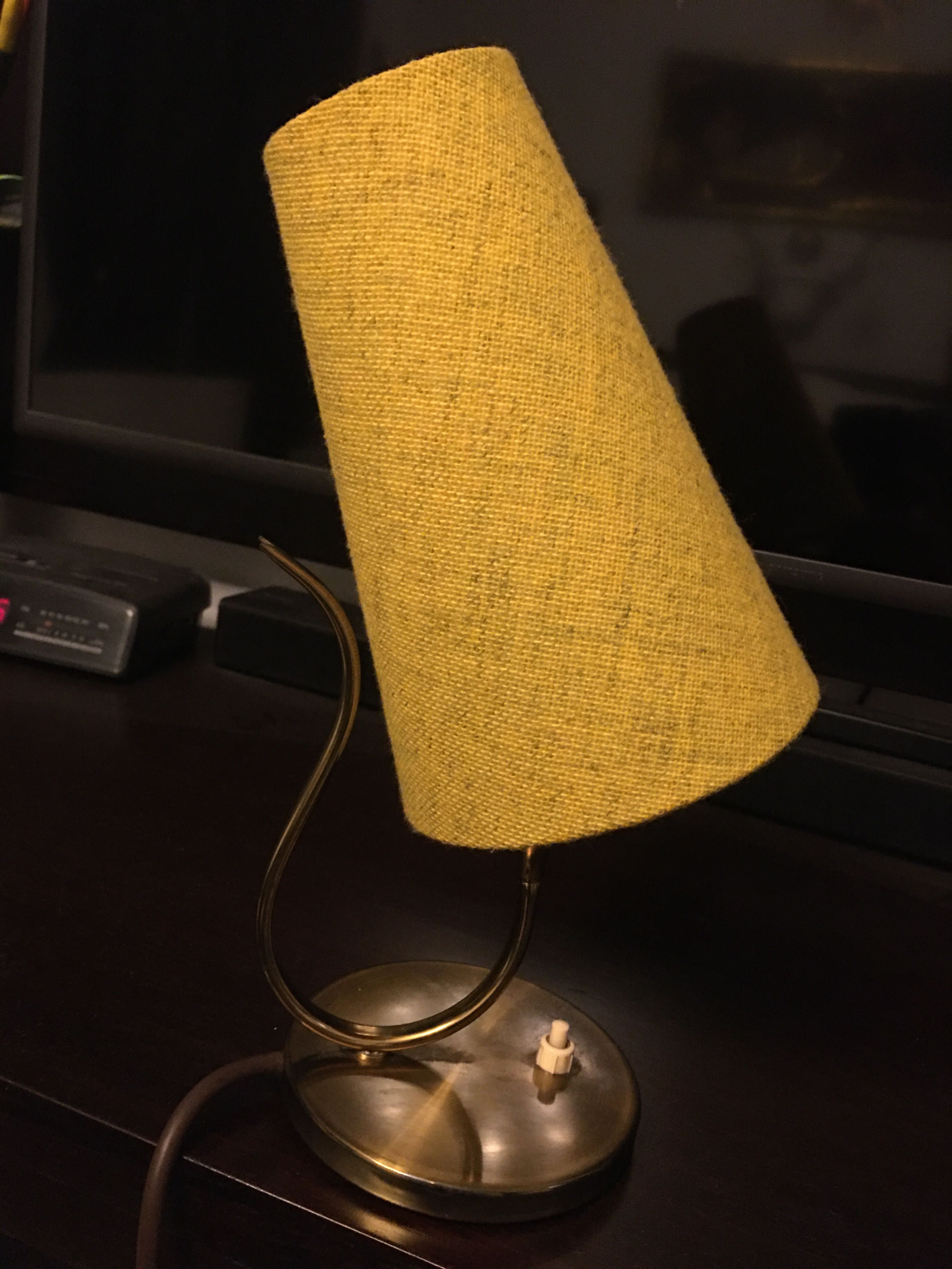 Vintage lampa de masa, cupru