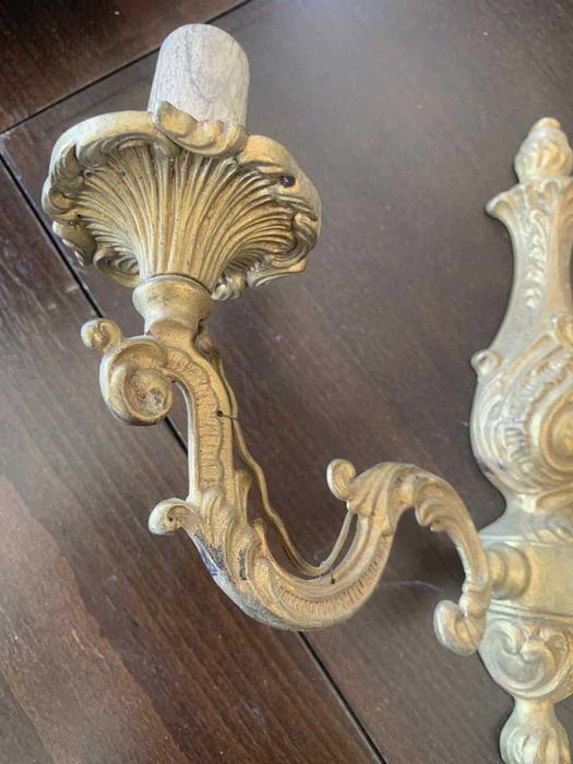 Aplica de perete stil baroc din bronz masiv
