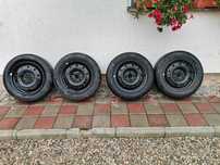 Jante Oțel 4x100  r15 +Anvelope vara 175/65r15