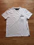 Tee T-shirt tricou pocket cotton Fred Perry white side logo embroidery