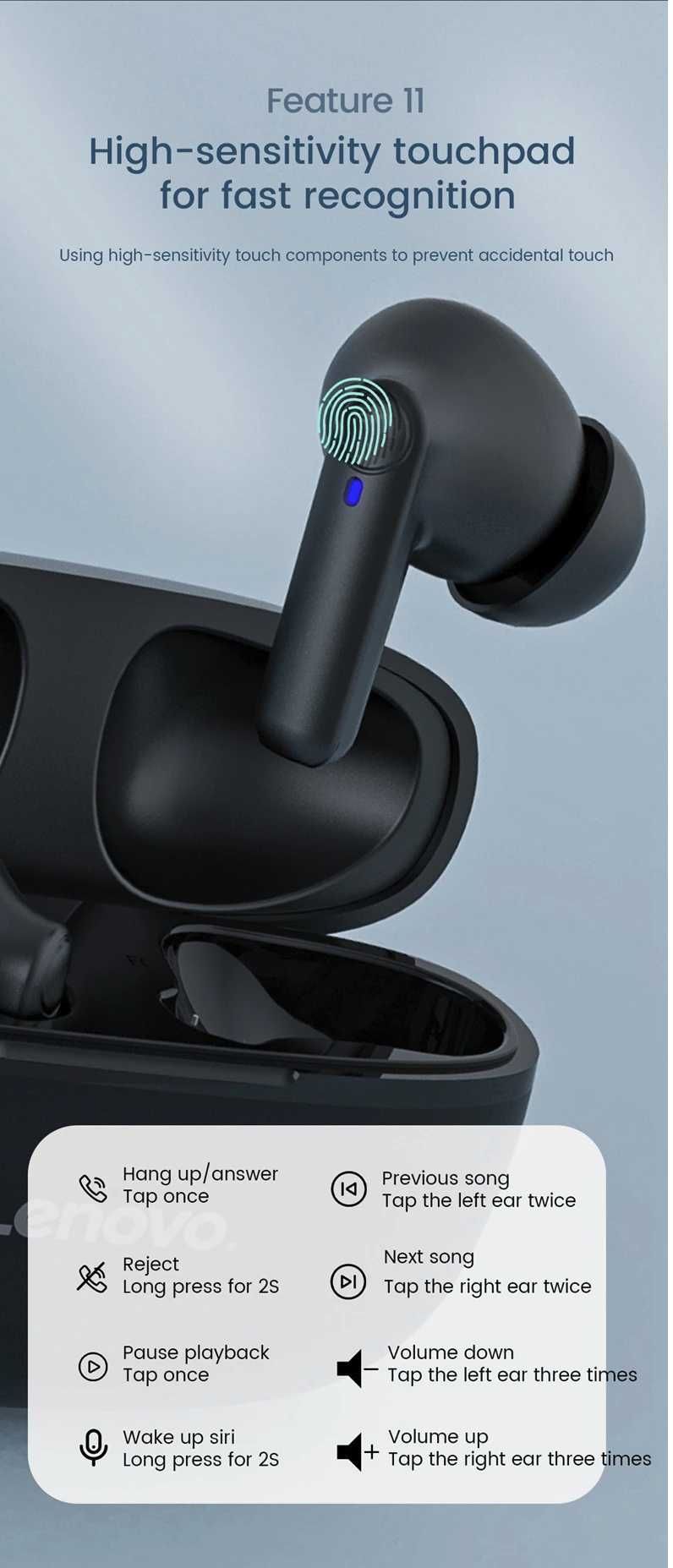Слушалки LENOVO / BOROFONE Нови Оригинални Безжични