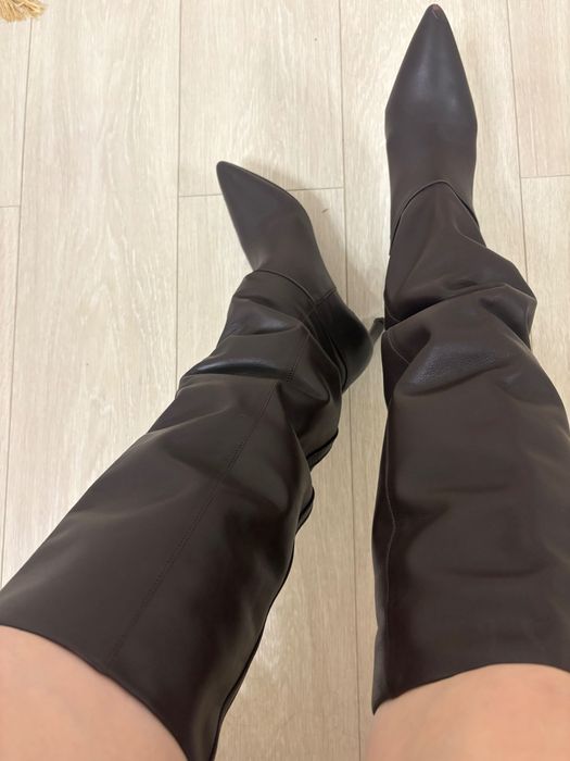 Шикарные сапоги из натуральной кожи