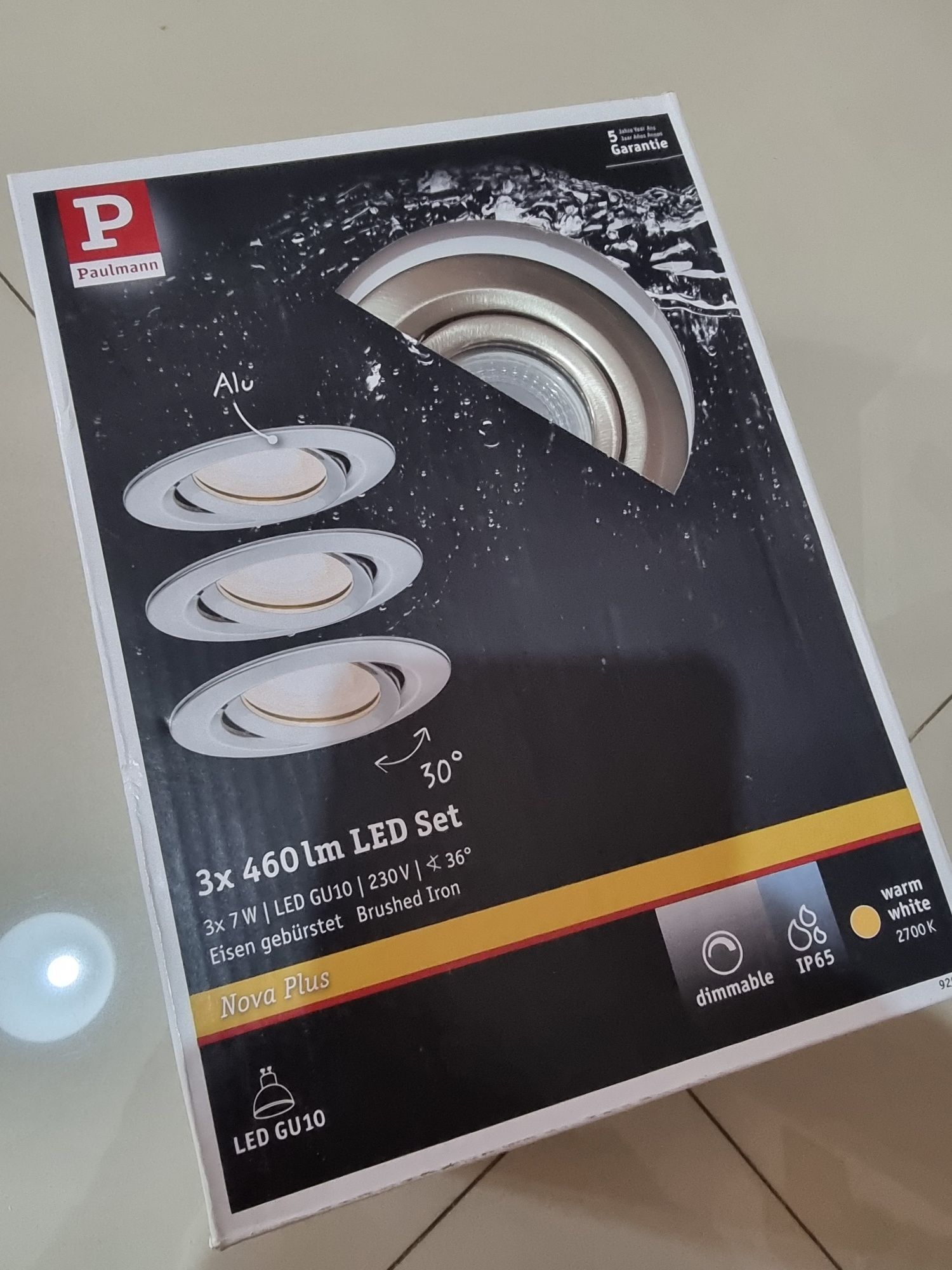 Set spoturi Paulmann 3×460lm Led (produs sigilat)