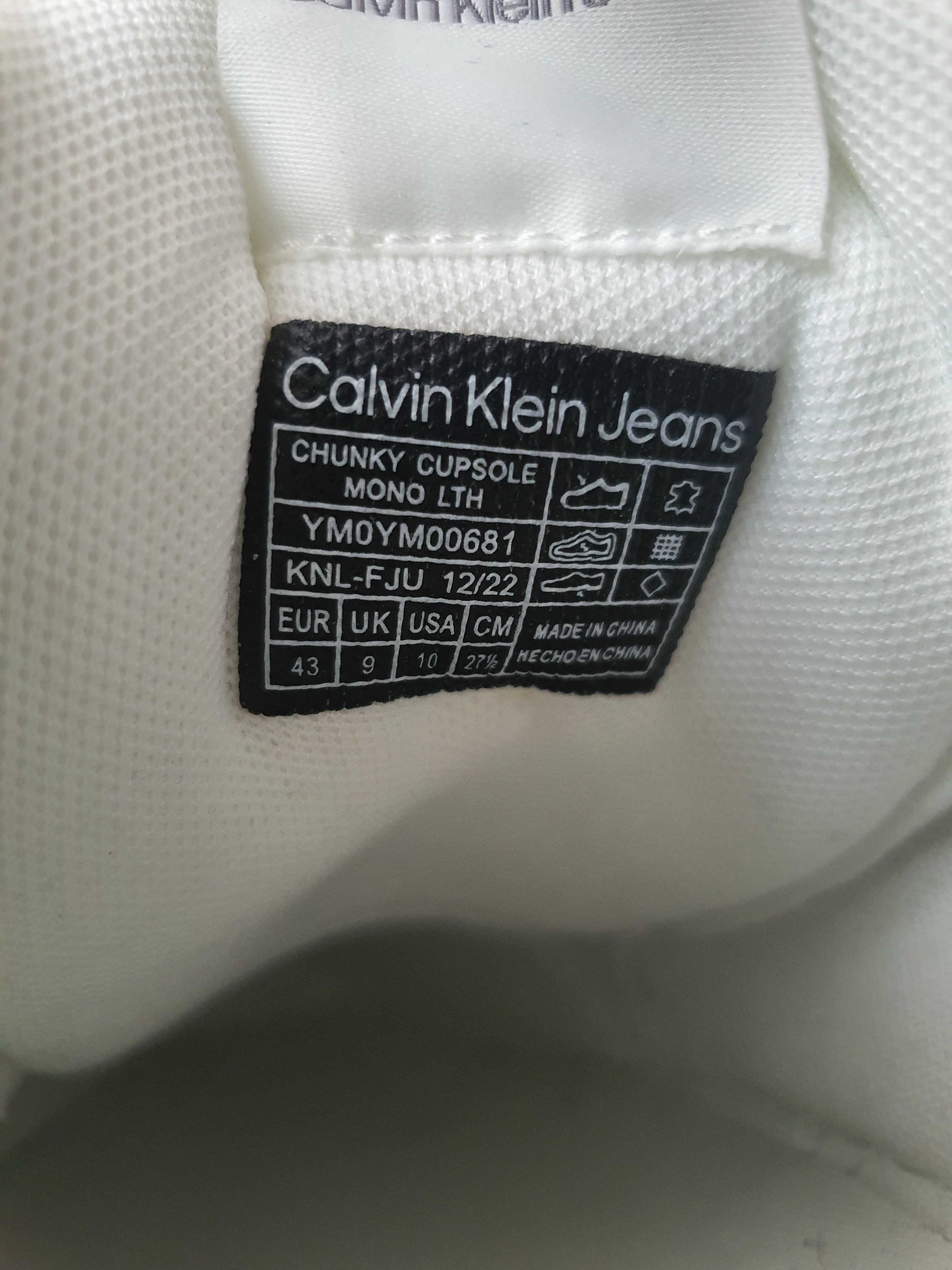 Calvin Klein Chunky Cupsole Mono Кожени N43 оригинални