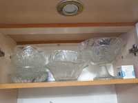 Стеклянные вазы, салатницы
