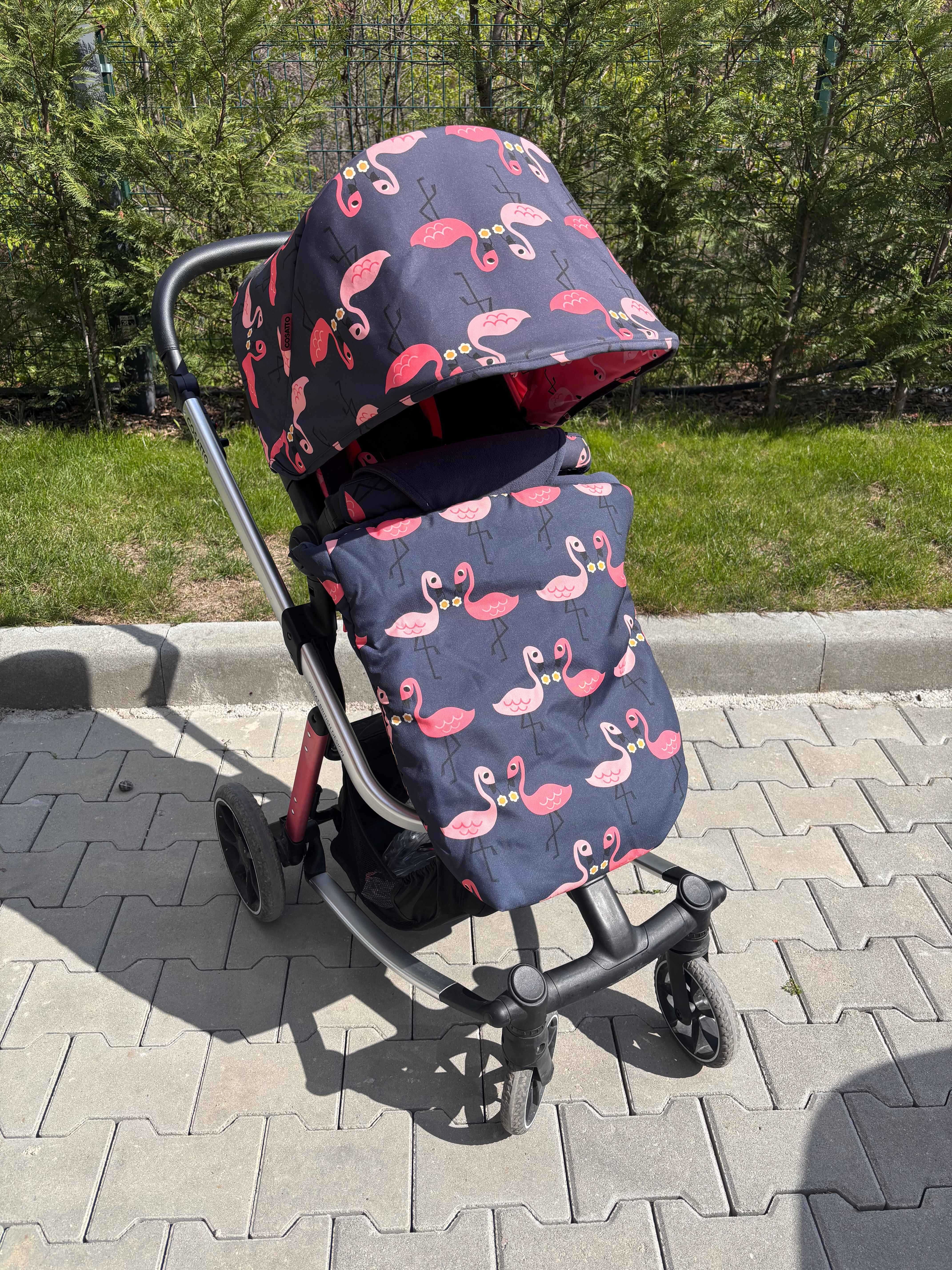 Количка Cosatto Giggle Trail 3в1 + ЧАНТА и ЧУВАЛЧЕ, Pretty Flamingo