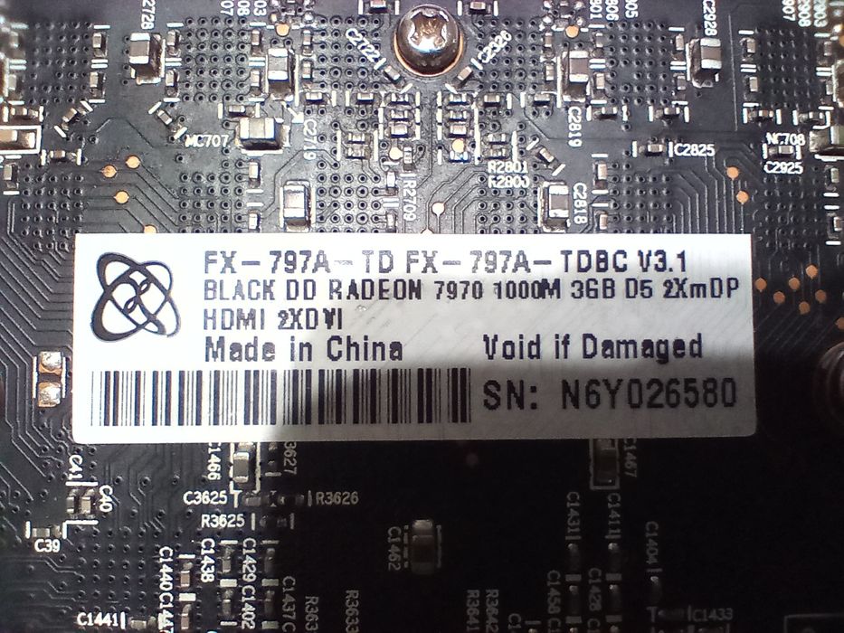 XFX AMD Radeon Double D HD 7970 Black Edition 3GB GDDR5 384 bit