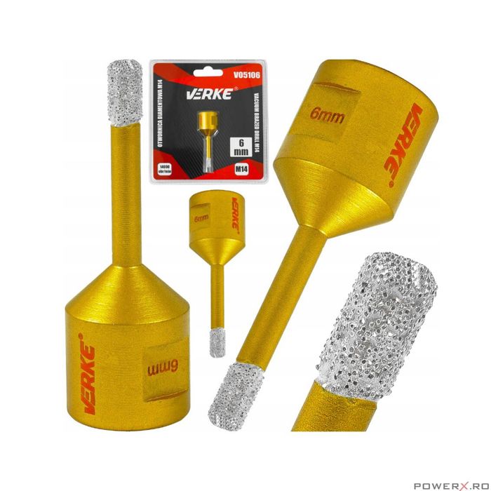 Carota diamantata pentru placi ceramice, marmura, piatra naturala,