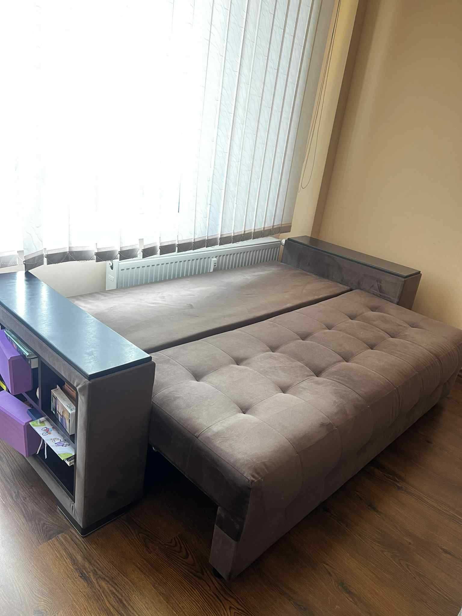 Голям диван + двойно легло