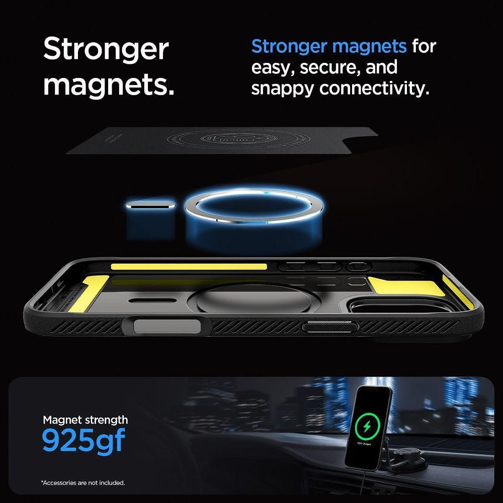 Кейс spigen rugged armor mag magsafe за iphone 16 pro max - матово чер