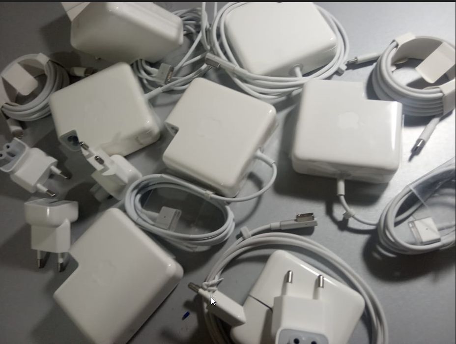от Apple зарядка, MacBook Power Adapter magsafe и Type-C блок питания