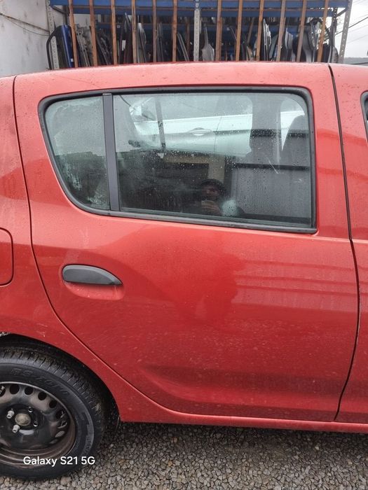 Usa Dreapta Spate Dacia Sandero 2 2012 - 2016 Hatchback 4 Usi Rouge de Feu TEB76 (1403)