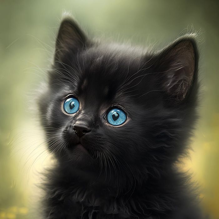 СИНЕОКИ ангорски черни дългокосмести котета