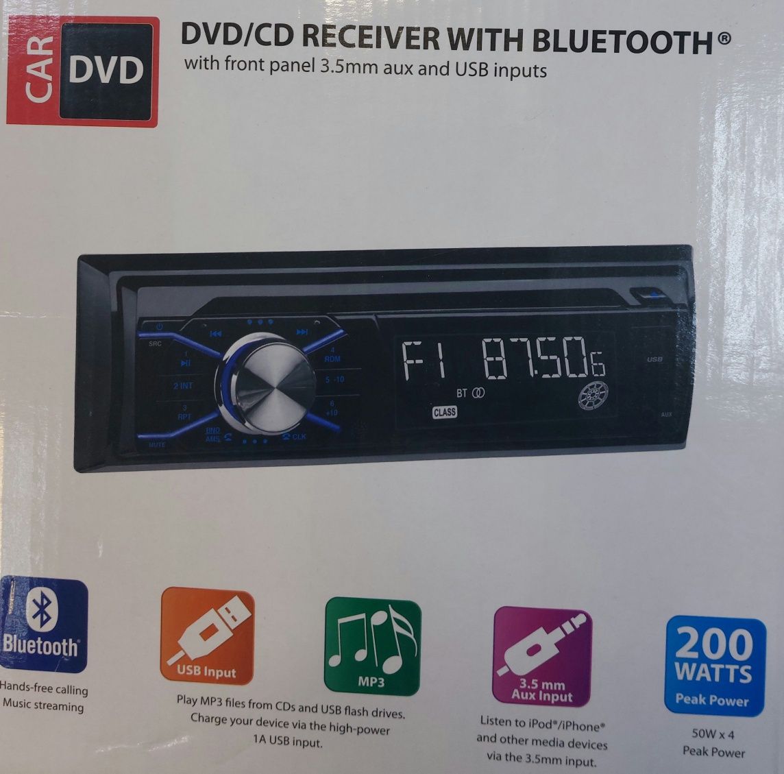 Радио MP3 Player за кола USB Bluetooth AUX SD 4x60W различни видове