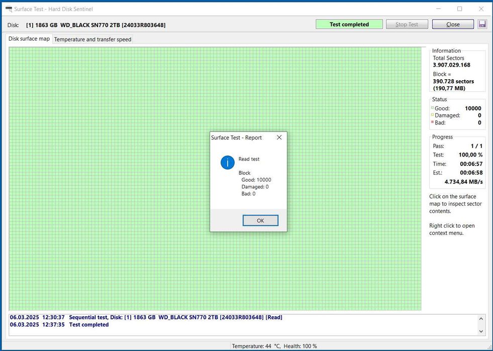 SSD NVMe Gen 4 2280 WD Black SN770 2TB NOU