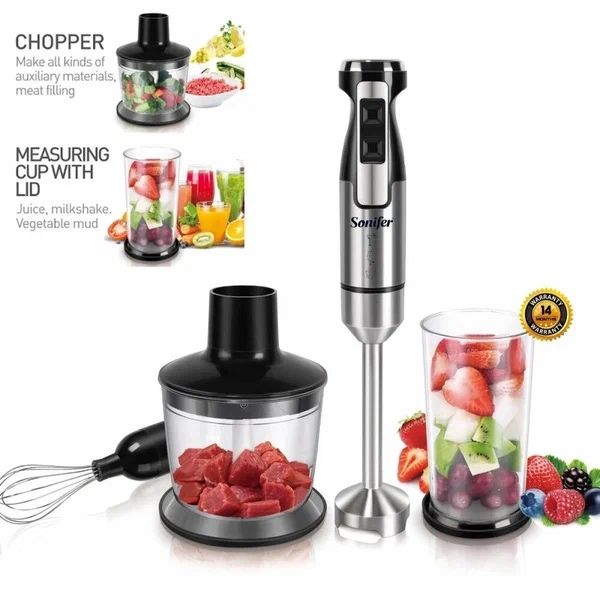 Погружной блендер, миксер, измельчитель, Sonifer SF-8081, 4 в 1