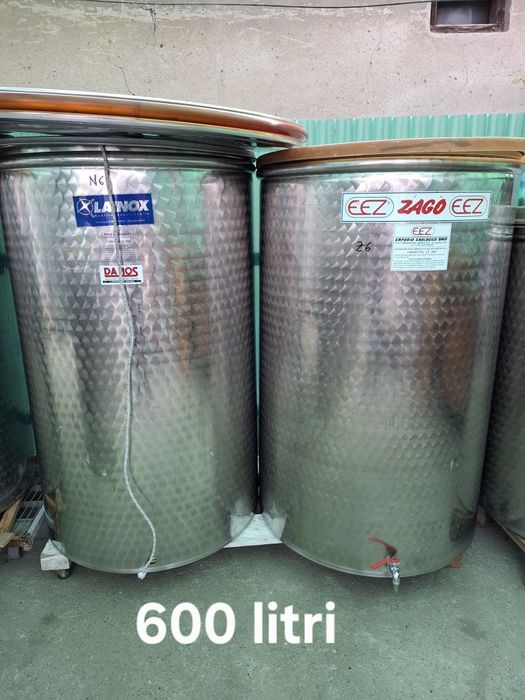 Butoi din inox cu capac flotant pentru vin