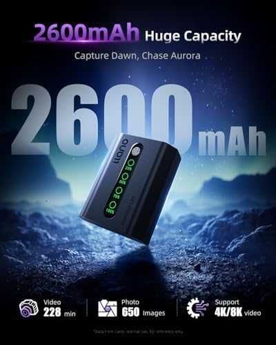 Нов NP-FZ100 USB-C батерия 2600mAh за Sony A7 III A7 IV A6600 FX3 FX30